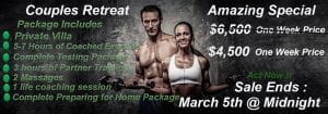 couples retreat -Live in fitness